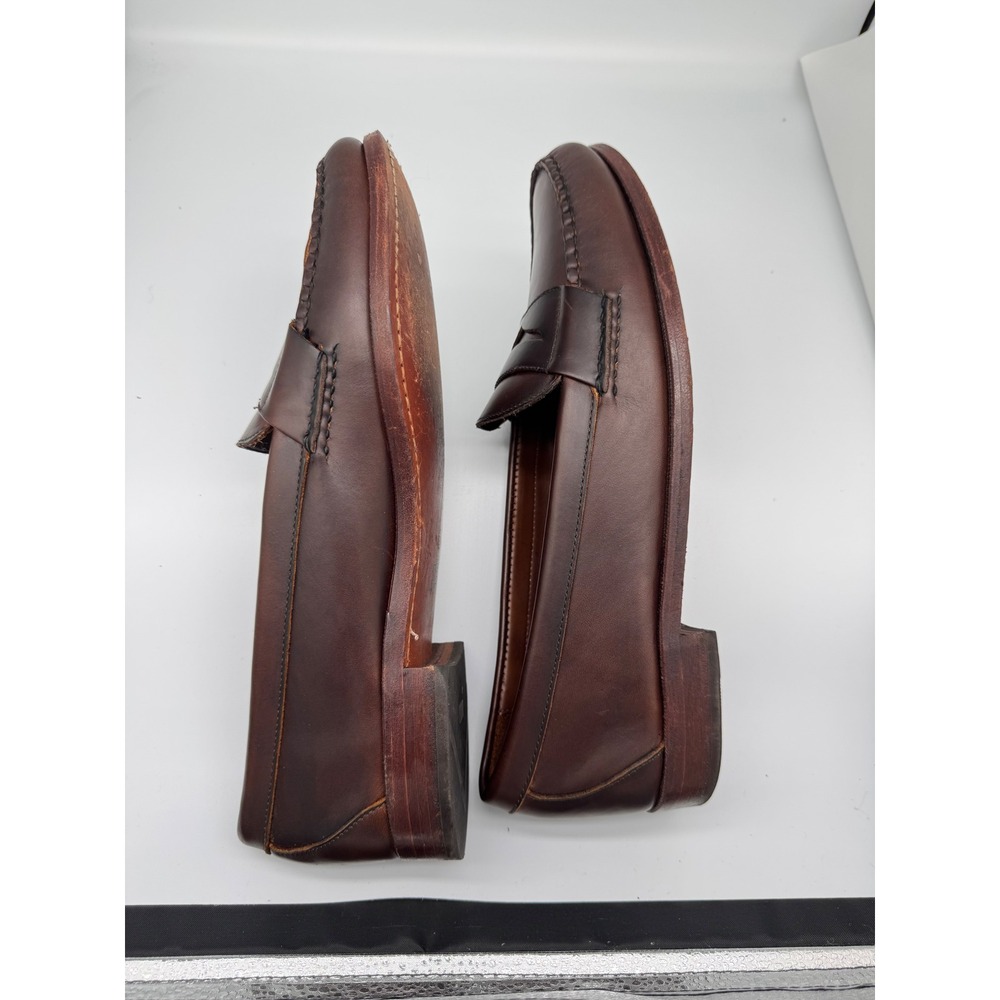 Allen Edmonds Penny Loafers Brown Leather Slip-On Shoes Men's Size 13B USA Made - Picture 6 of 15